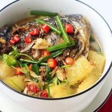 魚(yú)頭燉冬瓜的做法-魚(yú)香味燉菜譜