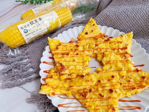 黃金玉米雞蛋餅的做法-甜味煎菜譜