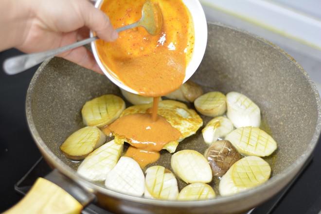 杏鮑菇腐乳煎蛋的做法-家常味煎菜譜