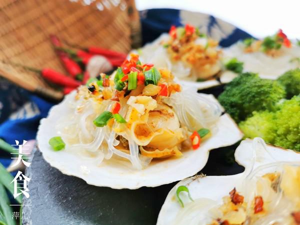 蒜蓉粉絲蒸扇貝的做法-咸鮮味蒸菜譜
