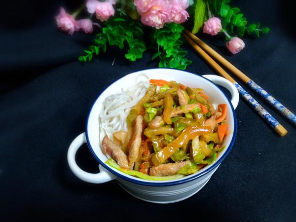 榨菜肉絲面的做法-家常味炒菜譜