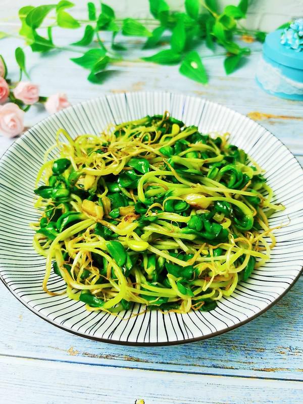 蒜香豆苗的做法-咸鮮味炒菜譜