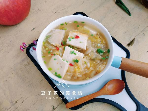 快手辣白菜豆腐湯的做法-酸辣味煮菜譜