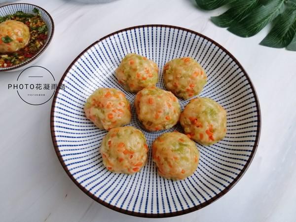 胡蘿卜蔬菜蒸丸子的做法-家常味蒸菜譜