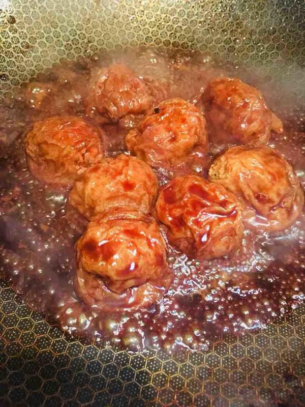 紅燒油面筋塞肉的做法-家常味燒菜譜