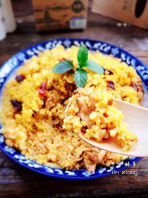 小米蒸雞肉的做法-家常味蒸菜譜