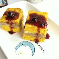 藍莓山藥西多士的做法-果味煎菜譜