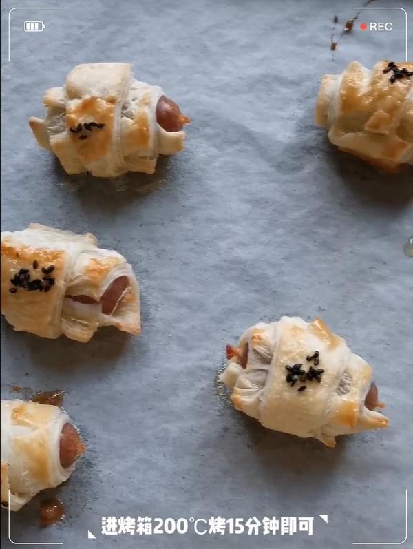 香腸酥皮卷的做法-家常味烤菜譜