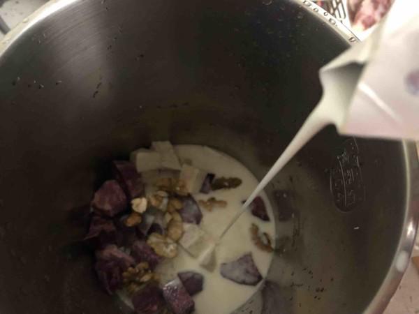 紫芋核桃奶的做法-甜味其它工藝菜譜