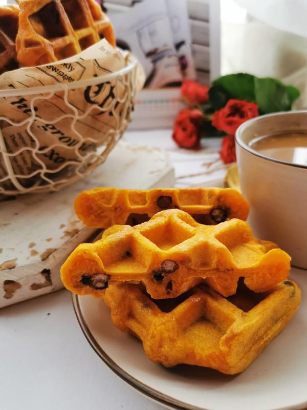 南瓜蜜豆華夫餅的做法-甜味烘焙菜譜