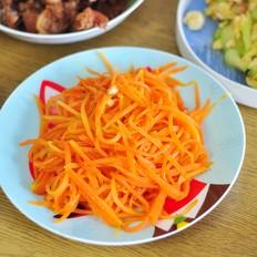 清炒胡蘿卜絲的做法-家常味炒菜譜