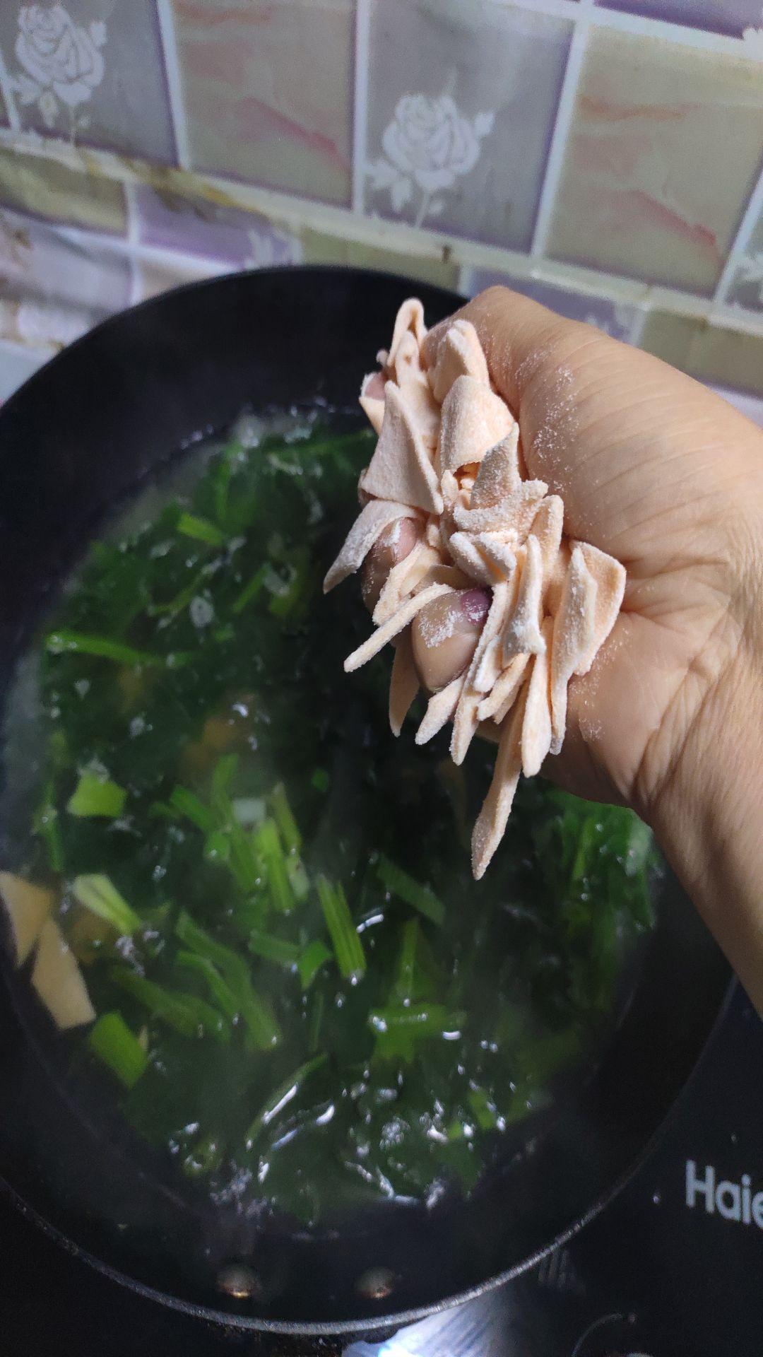 蔬菜面片湯的做法-咸鮮味煮菜譜