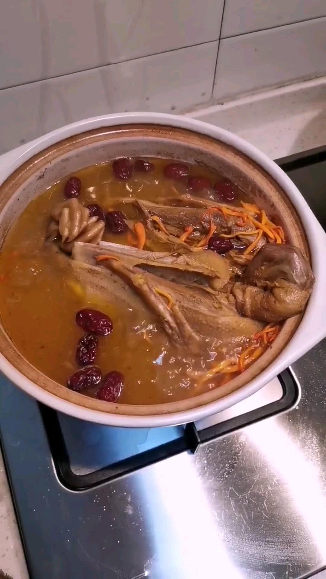 蟲草老鴨煲的做法-家常味煮菜譜