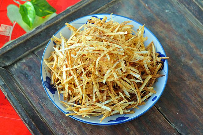 酥香香芋絲的做法-咸鮮味炸菜譜