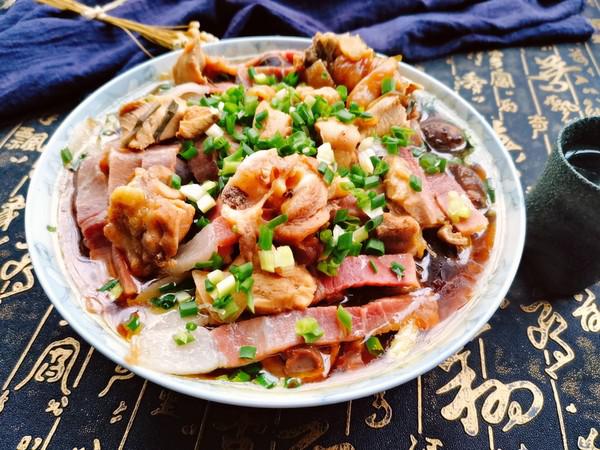 花菇火腿蒸雞的做法-咸鮮味蒸菜譜