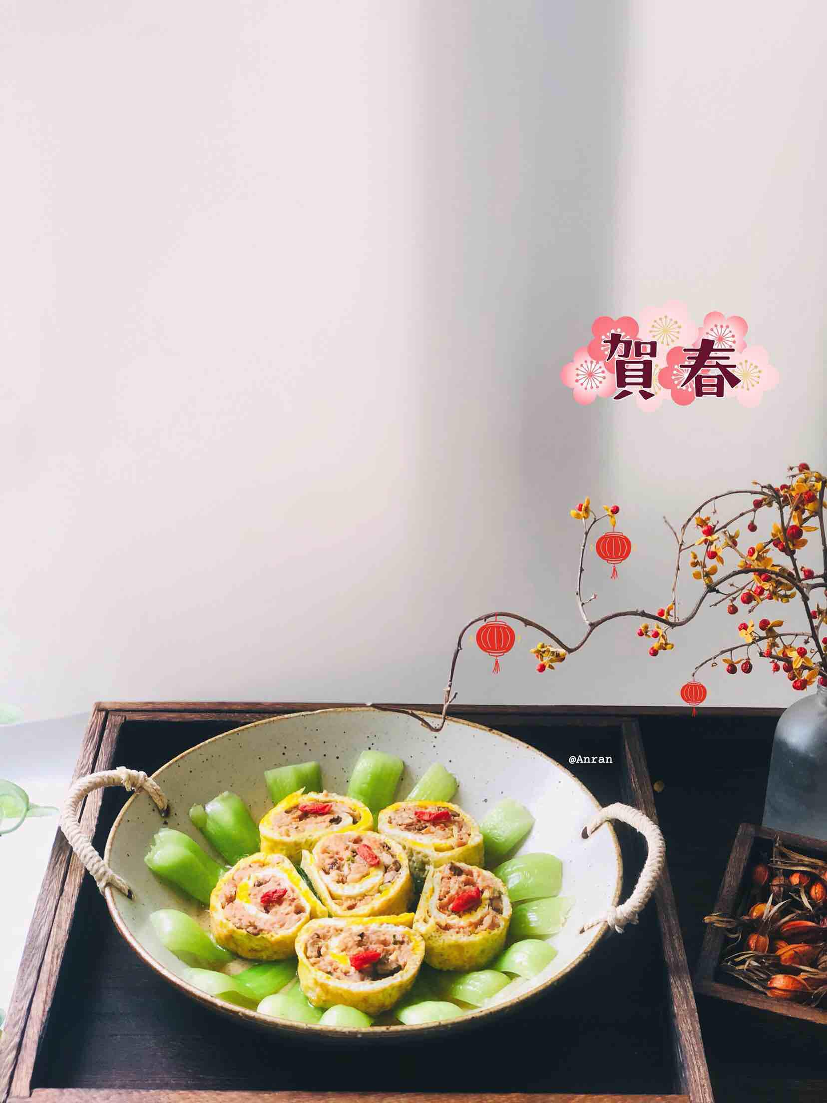 年夜飯之豬肉雞蛋卷的做法-家常味蒸菜譜