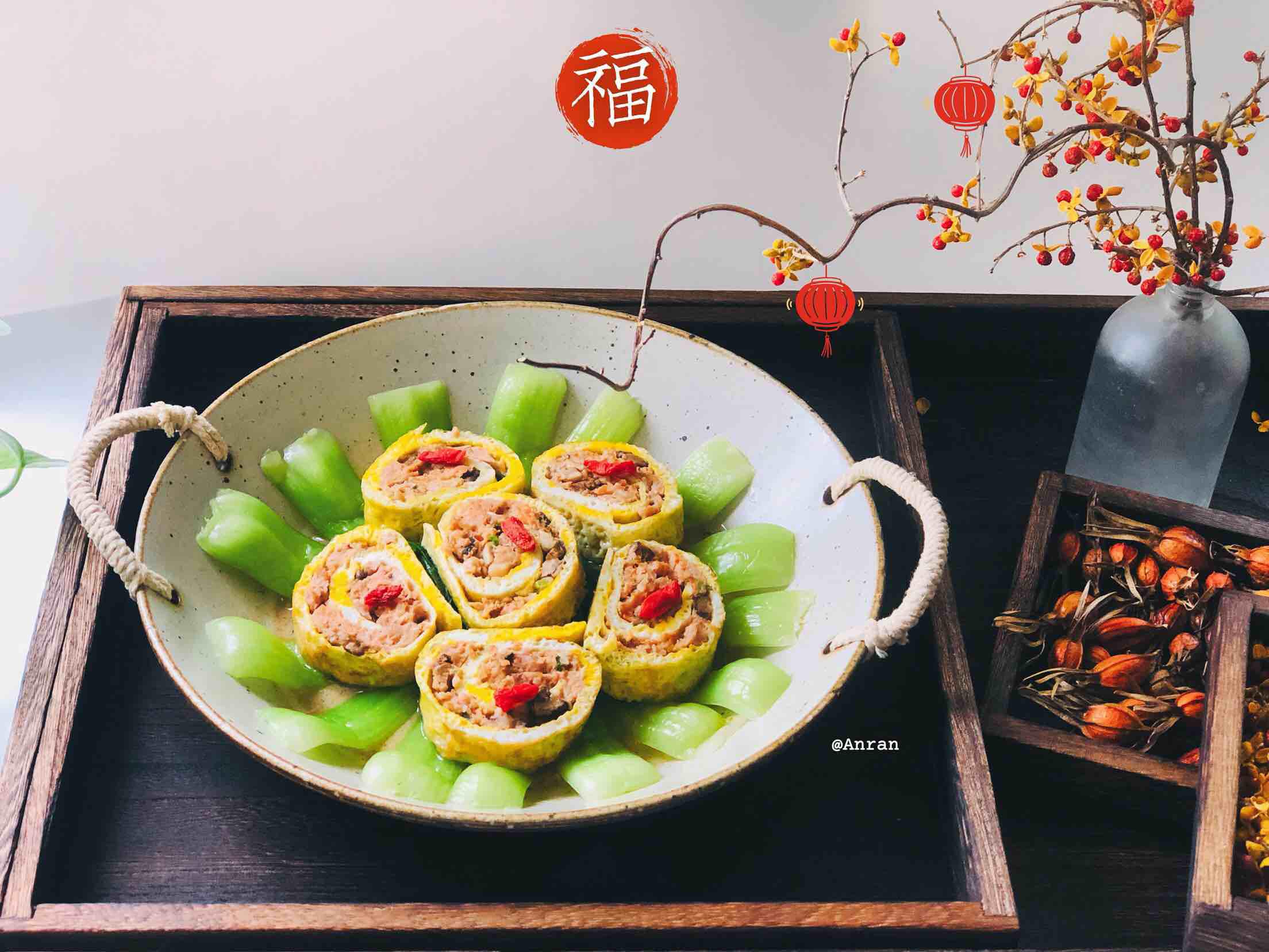 年夜飯之豬肉雞蛋卷的做法-家常味蒸菜譜