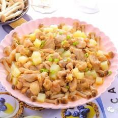 鮮蘑蒸雞腿肉 寶寶輔食食譜的做法-家常味蒸菜譜