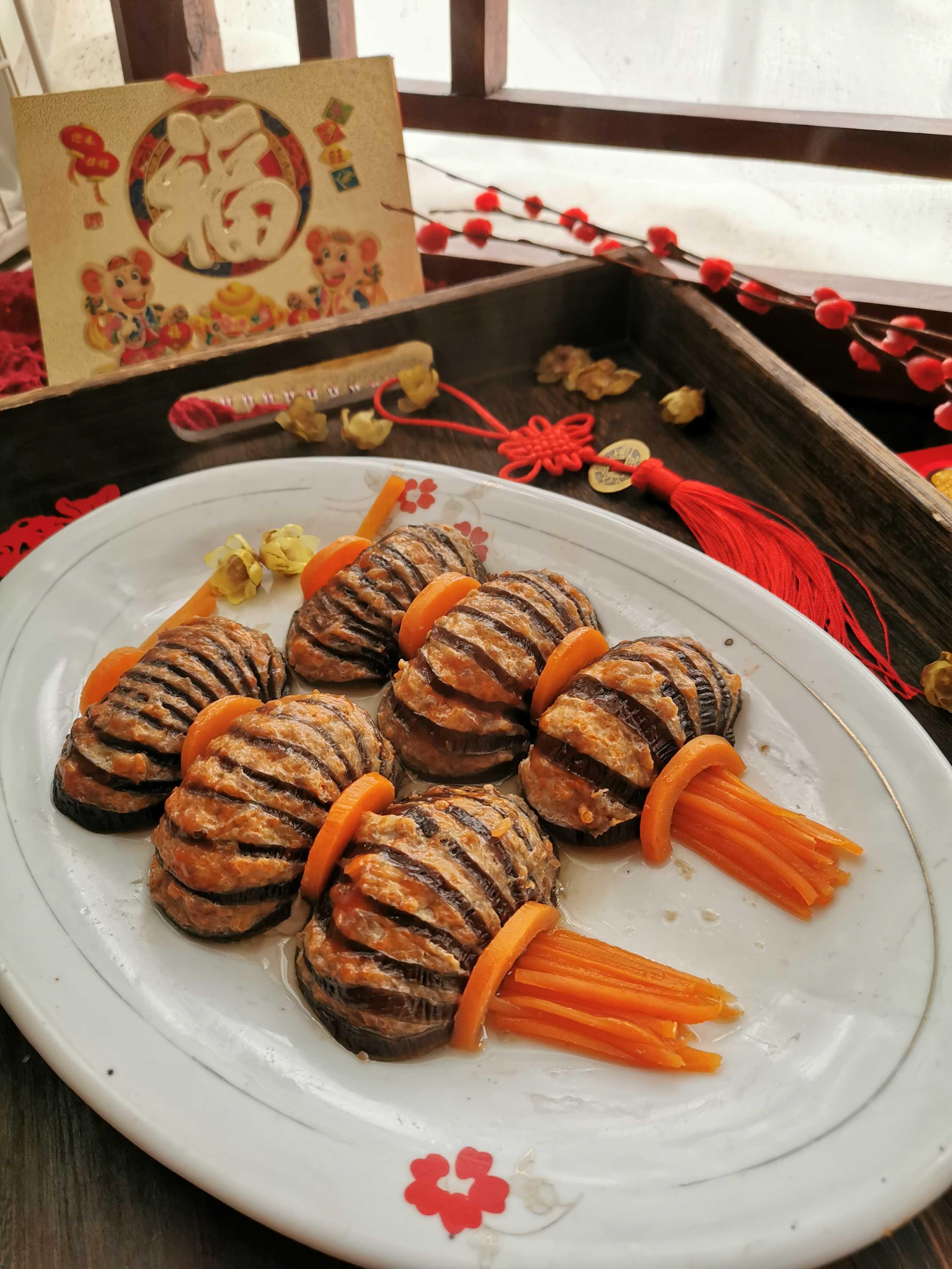 燈籠茄子的做法-家常味蒸菜譜