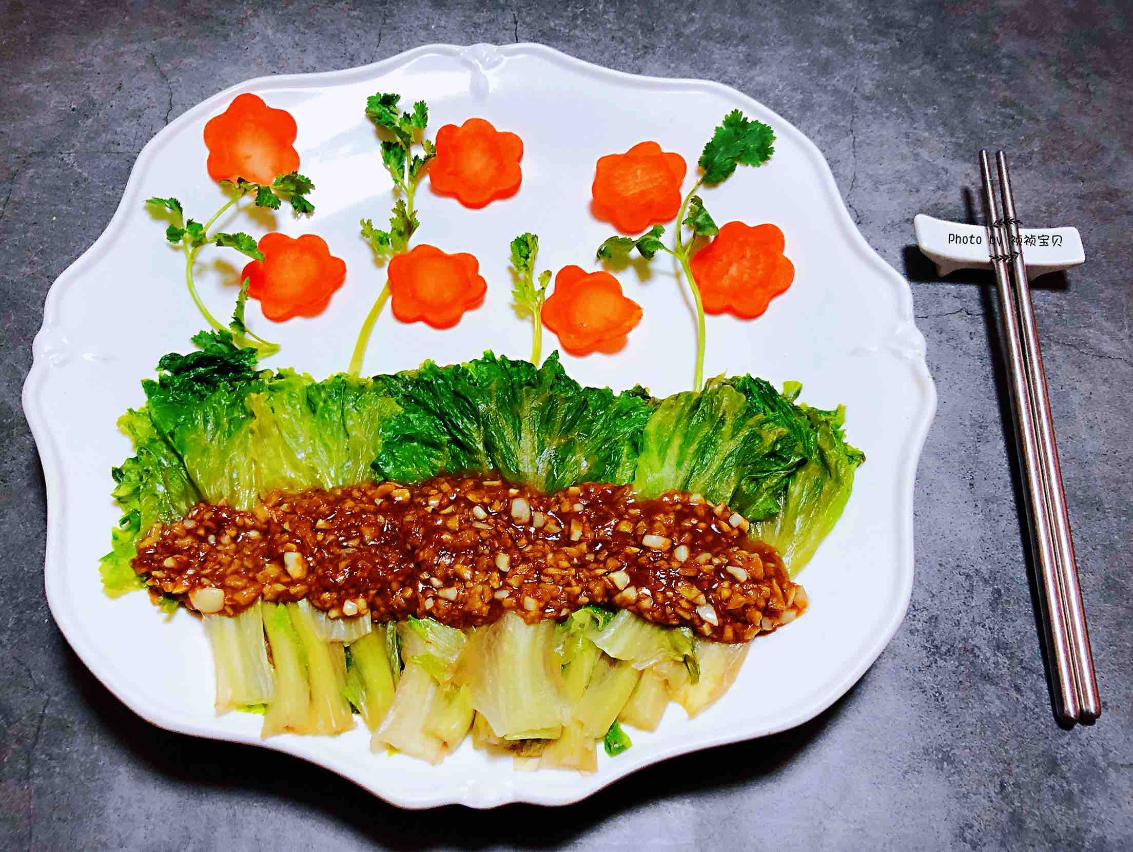 蠔油蒜蓉生菜的做法-咸鮮味煮菜譜