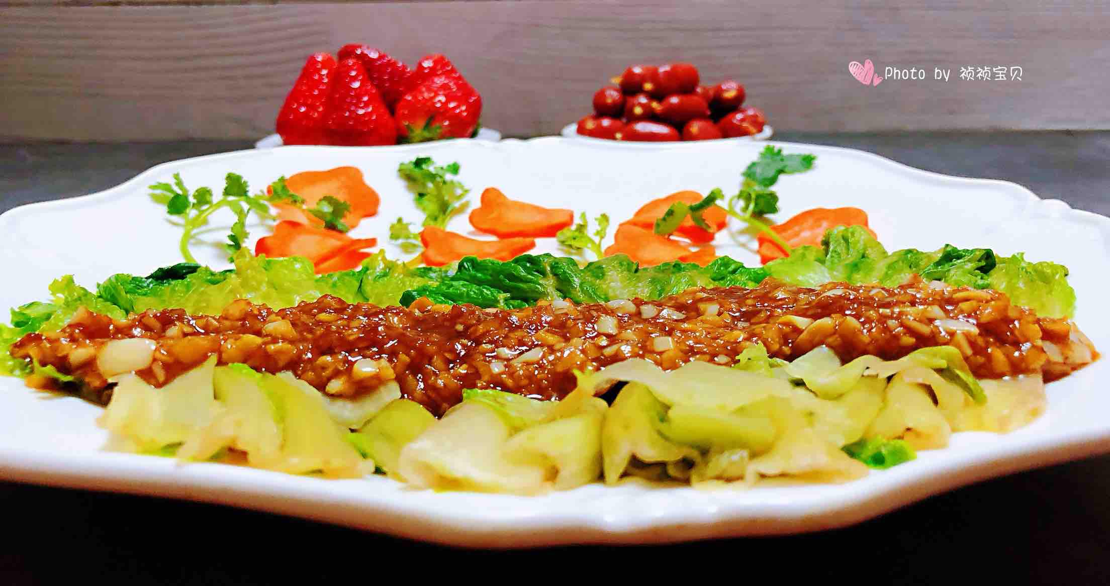 蠔油蒜蓉生菜的做法-咸鮮味煮菜譜