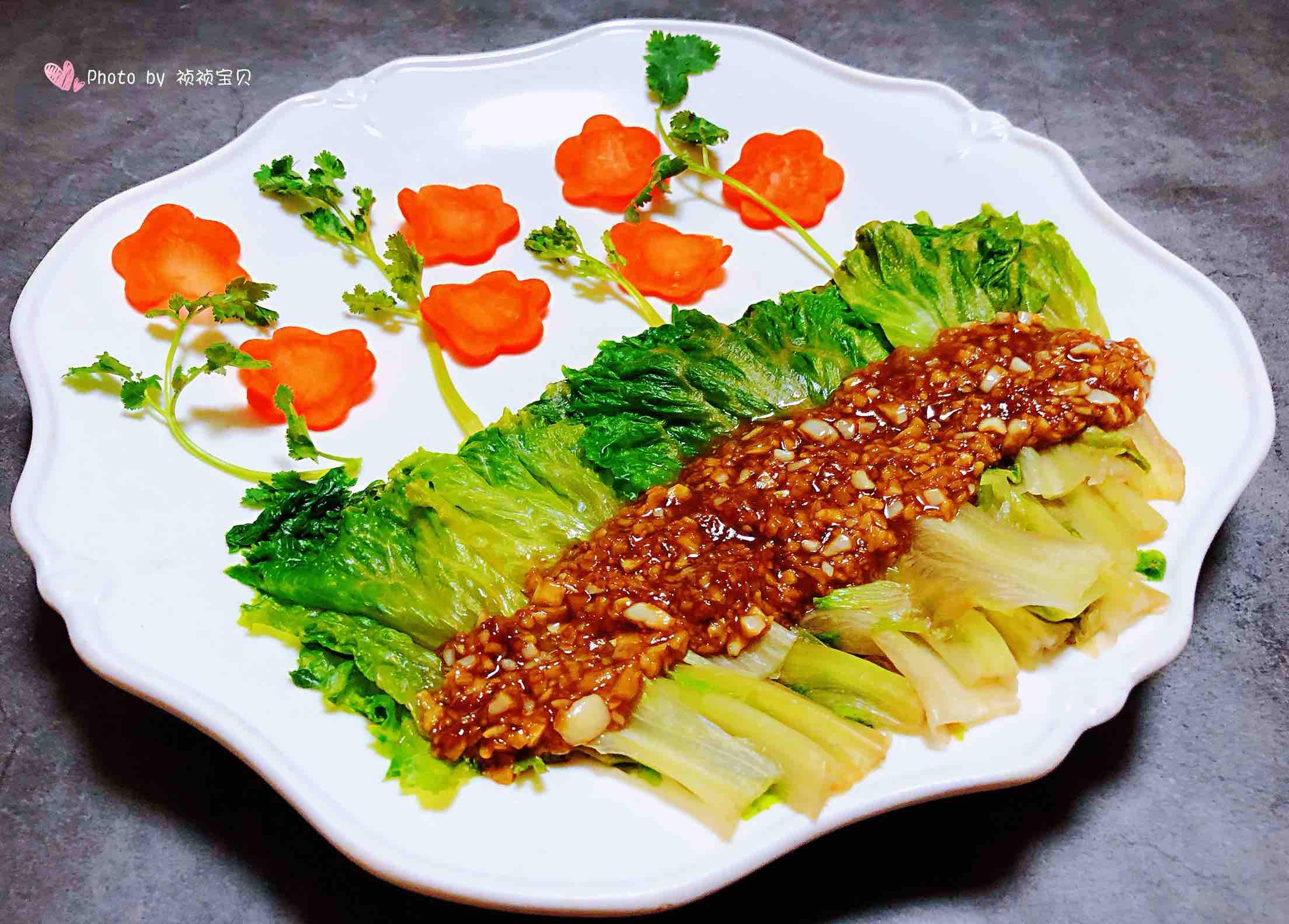 蠔油蒜蓉生菜的做法-咸鮮味煮菜譜