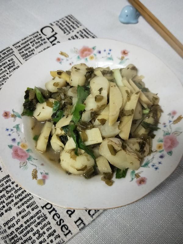 雪菜冬筍炒馬蹄的做法-咸鮮味炒菜譜