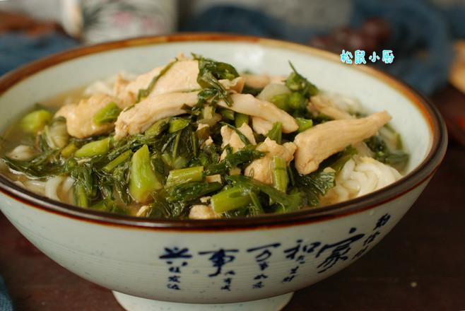 雪菜雞絲面的做法-家常味煮菜譜