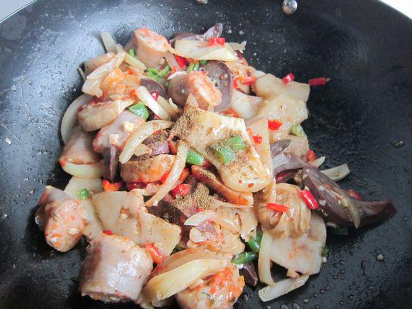 爆炒面肺子的做法-香辣味炒菜譜