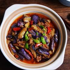 魚香茄子煲的做法-醬香味燒菜譜