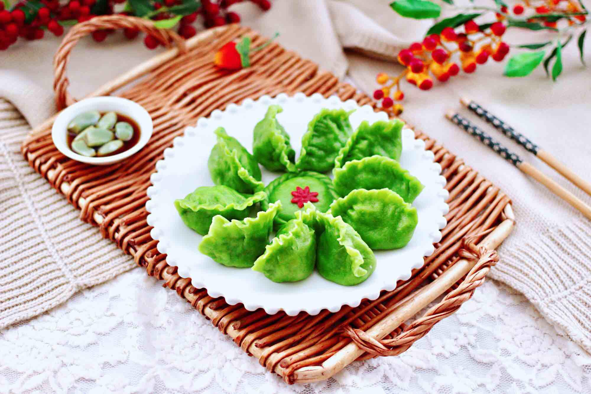 扇貝香干翠玉餃子的做法-咸鮮味煮菜譜