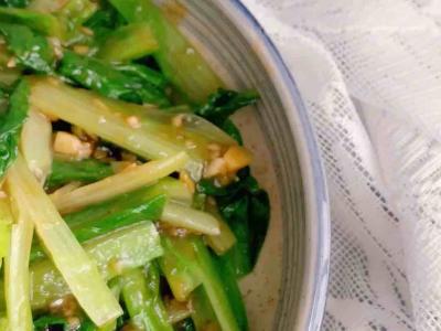 蒜蓉油麥菜的做法-咸鮮味拌菜譜
