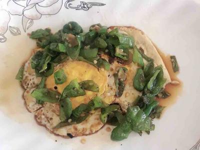 荷包蛋辣椒的做法-咸鮮味炒菜譜