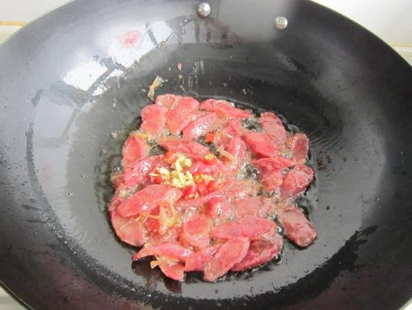 山藥炒香腸的做法-家常味炒菜譜