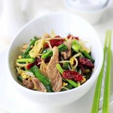 黃豆芽韭菜炒肉的做法-家常味炒菜譜