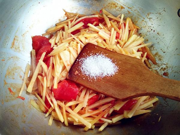 土豆絲西紅柿的做法-家常味炒菜譜