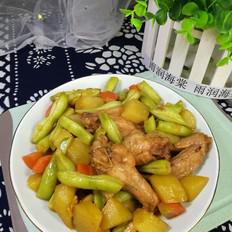 土豆豆角燉雞翅的做法-家常味燉菜譜