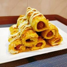 網紅香腸卷蒸烤箱版的做法-咸鮮味烤菜譜