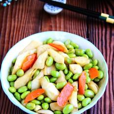 茭白炒毛豆子的做法-咸鮮味燒菜譜