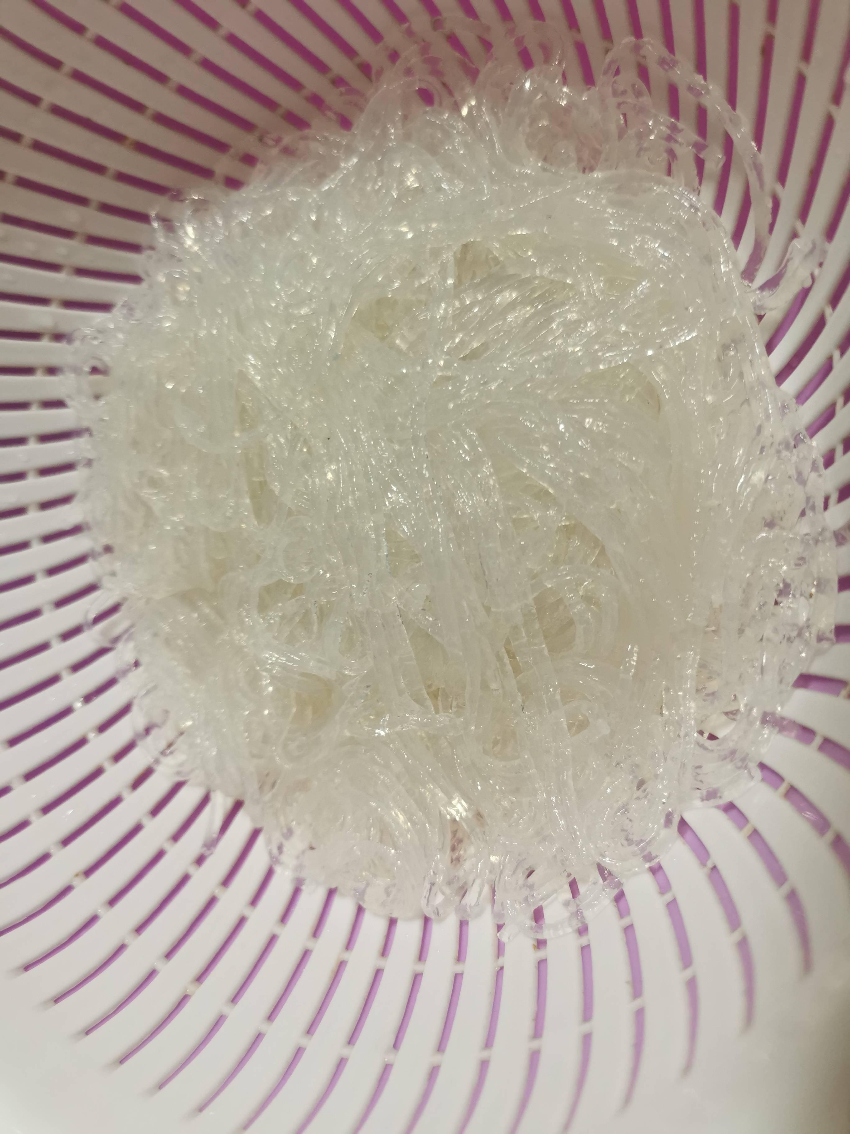 油菜炒粉絲的做法-咸鮮味炒菜譜