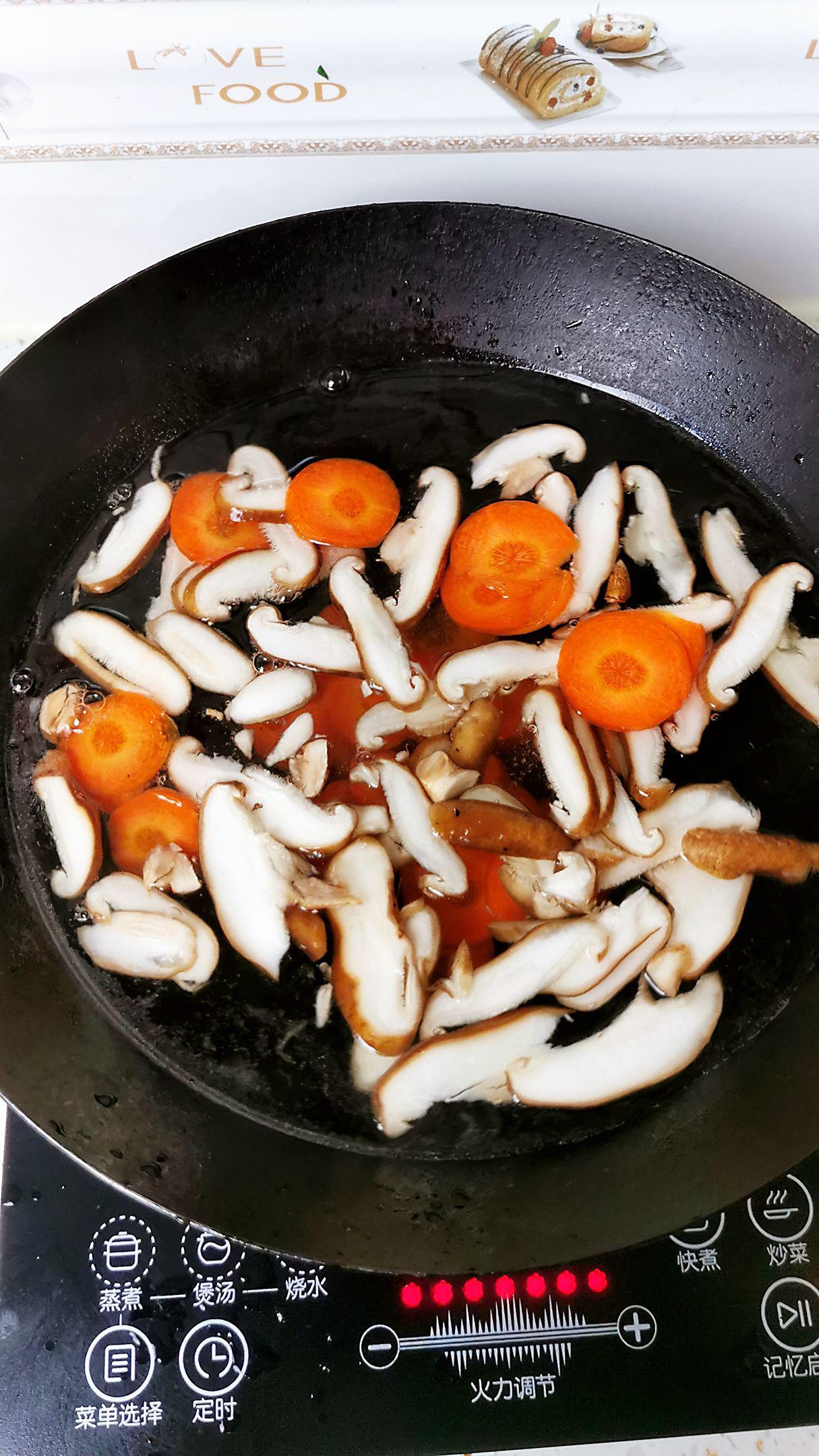 油菜炒粉絲的做法-咸鮮味炒菜譜