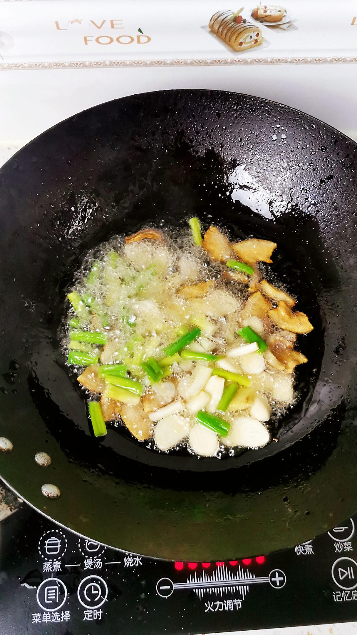 油菜炒粉絲的做法-咸鮮味炒菜譜