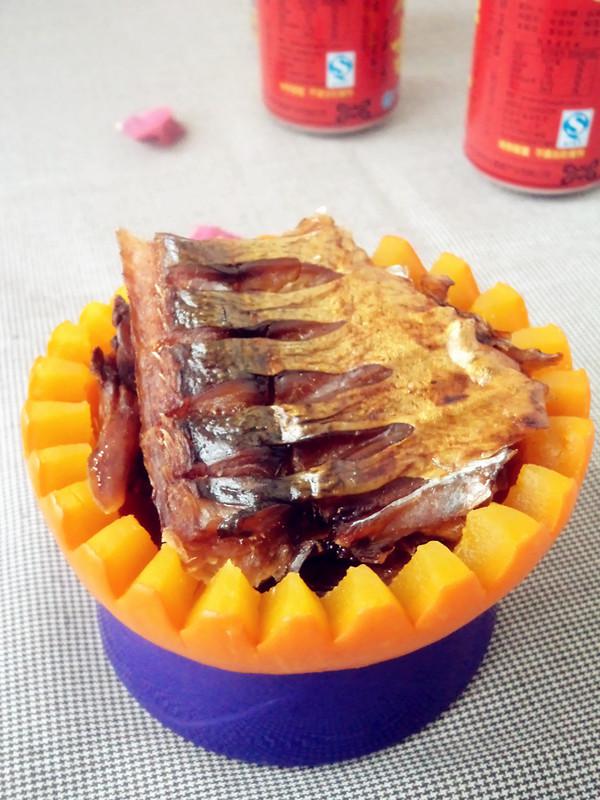 洞庭魚(yú)蒸南瓜的做法-咸鮮味蒸菜譜