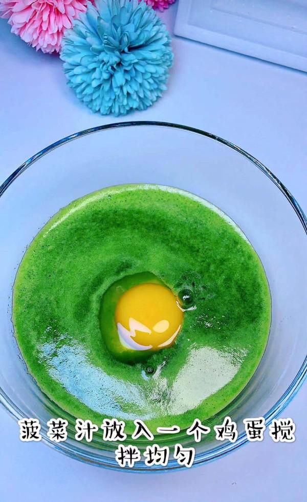 菠菜雞蛋餅的做法-家常味煎菜譜