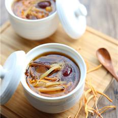 【滋補暖心】黃花菜蟲草花燉雞湯的做法-家常味燉菜譜