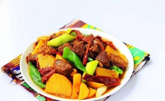 大盤(pán)牛肉的做法-香辣味燒菜譜