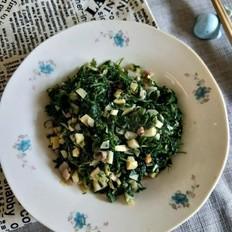 筍丁咸肉炒薺菜的做法-咸鮮味炒菜譜