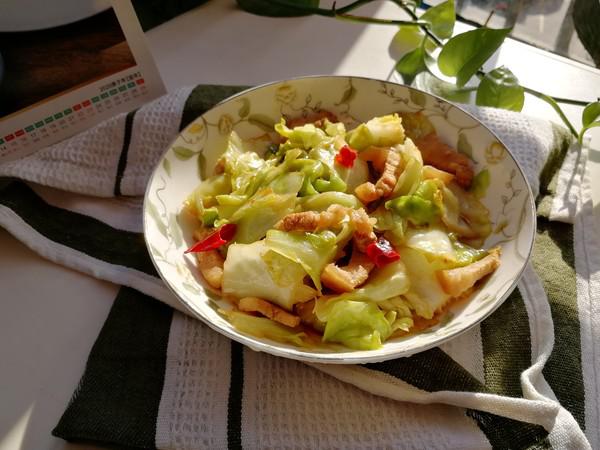 手撕包菜炒肉的做法-咸鮮味炒菜譜