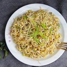 自家發的綠豆芽的做法-家常味炒菜譜