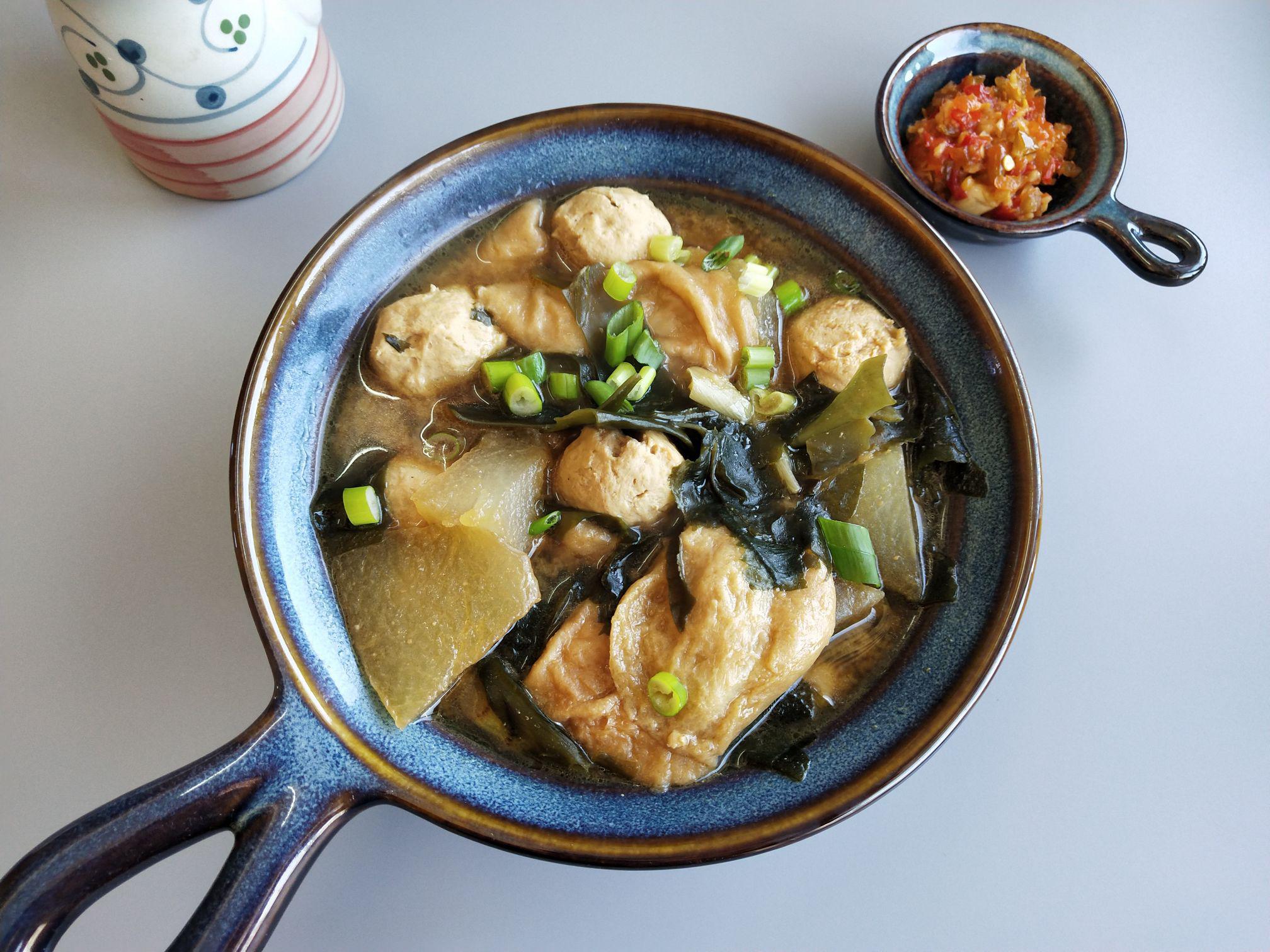 味增冬瓜雞丸湯的做法-咸鮮味煮菜譜